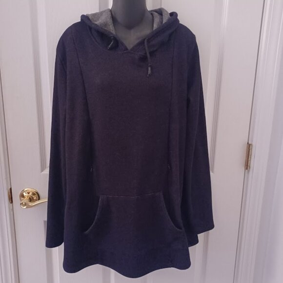 BEARSLAND Maternity Nursing Hoodie Sweatshirt Breastfeeding with Pockets X-Large - Picture 2 of 8